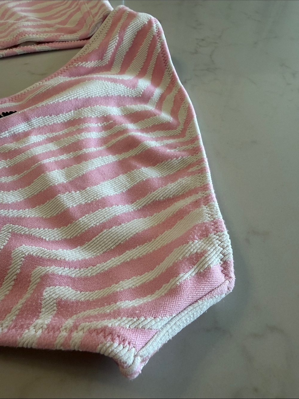 Triangl Zebra One Shoulder Bikini Set - Picture 6 of 7